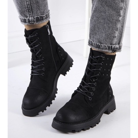 Bota de camurça preta, Polperro. preto 1