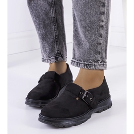 Brogues pretos com fivela Ancel 1