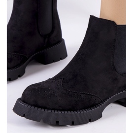 Botas Chelsea pretas em uma sola volumosa Newsome preto 1