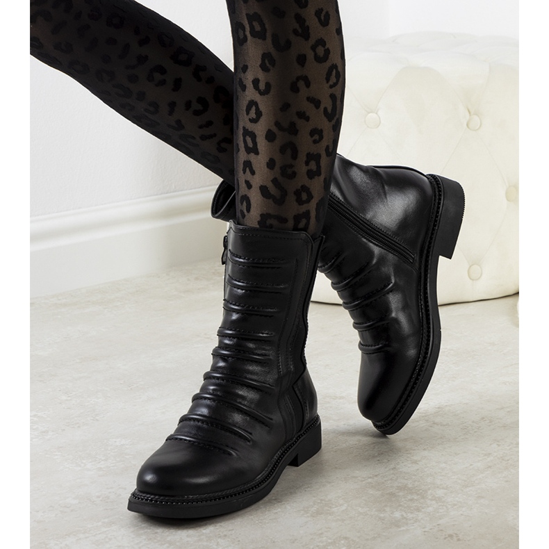 BM Botas pretas de mulher Toseto preto 1