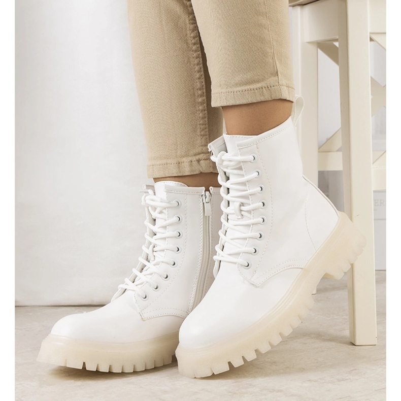 Botas de caminhada brancas de mulher Tamila branco 1