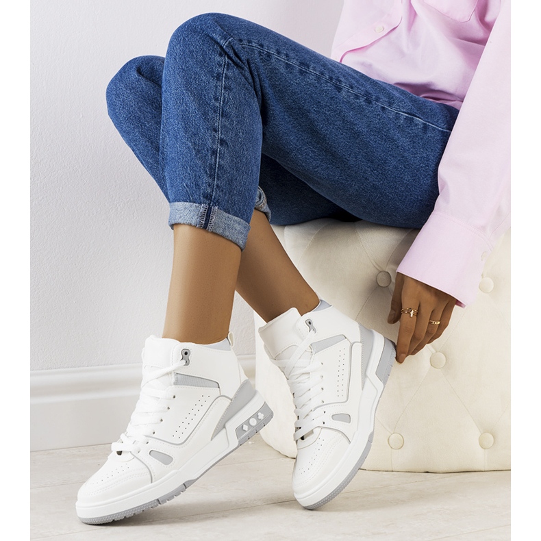 Tênis cinza para o tornozelo Megatheo 1