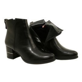 DASZYŃSKI Botas pretas com isolamento feminino preto 4 DASZYŃSKI Botas pretas com isolamento feminino preto 4