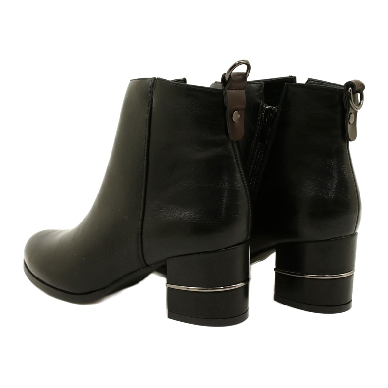 DASZYŃSKI Botas pretas com isolamento feminino preto 3