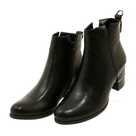 DASZYŃSKI Botas pretas com isolamento feminino preto 2 DASZYŃSKI Botas pretas com isolamento feminino preto 2