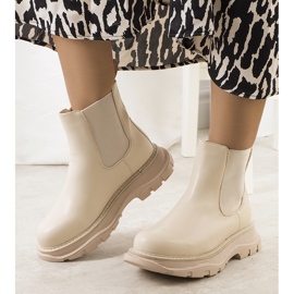 PA1 Botas femininas Pilar bege 1