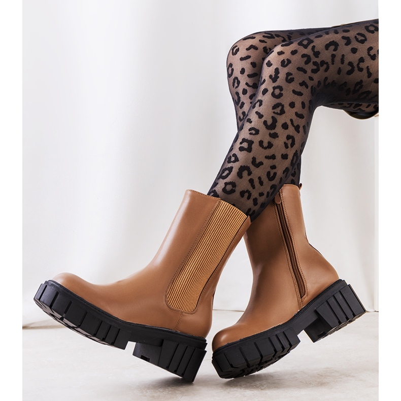 Botas de mulher castanhas Melika marrom 1