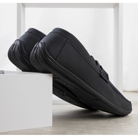 BM Mocassins masculinos Pearse azul marinho 2