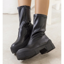 Botas Darlen de mulher negra preto 1