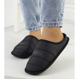 Big Star Chinelos isolantes de mulher negra KK274602 preto 2