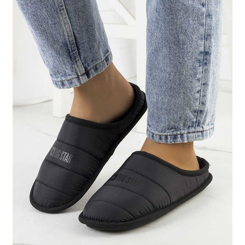 Big Star Chinelos isolantes de mulher negra KK274602 preto 1