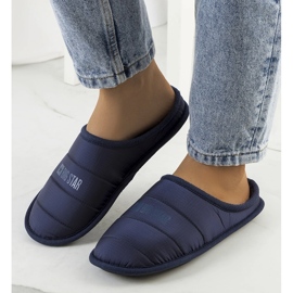 Big Star Chinelos de mulher com isolamento azul marinho KK274602 1