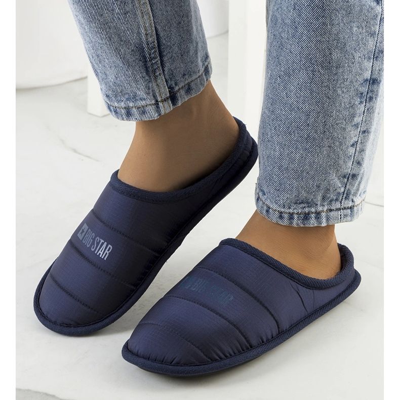 Big Star Chinelos de mulher com isolamento azul marinho KK274602 1