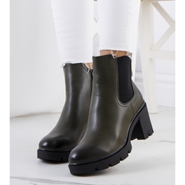 PA1 Bota verde de salto alto Selima. 1