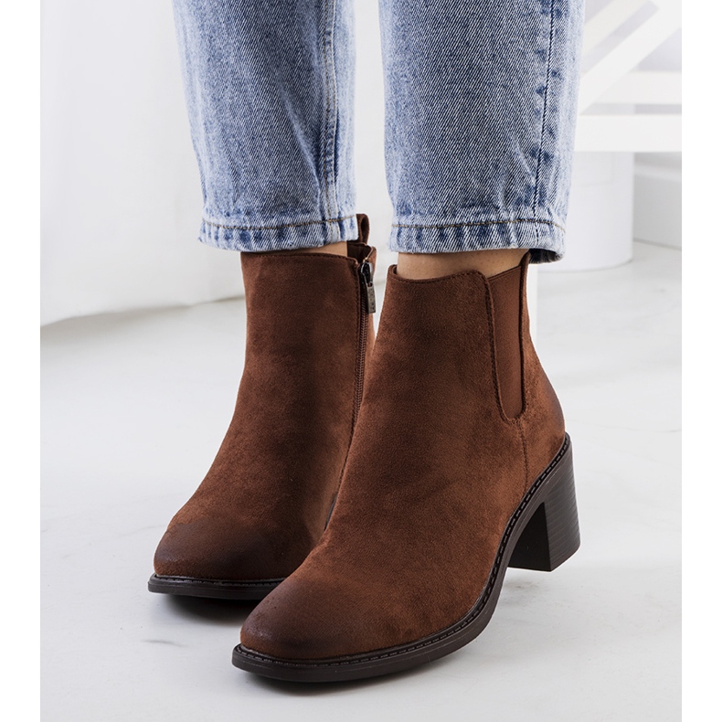 Bota cano alto Luiza marrom castanho 1