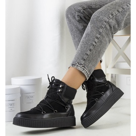 PA1 Botas de neve para mulher negra de Laursen preto 1