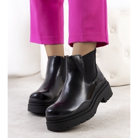 PA1 Botas pretas na plataforma Gaffney preto 1