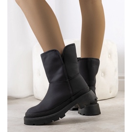Botas de neve para mulher negra Veronis preto 1