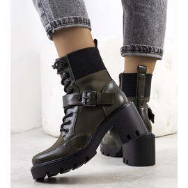 PA1 Sapato de salto alto verde Messina 1