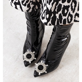 Botas pretas de verniz Otto preto 1