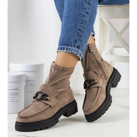 Botas marrons bege 1 Botas marrons bege 1