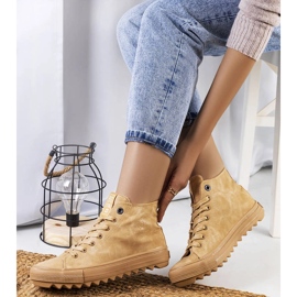 Tênis com isolamento marrom Big Star GG274072 bege 1