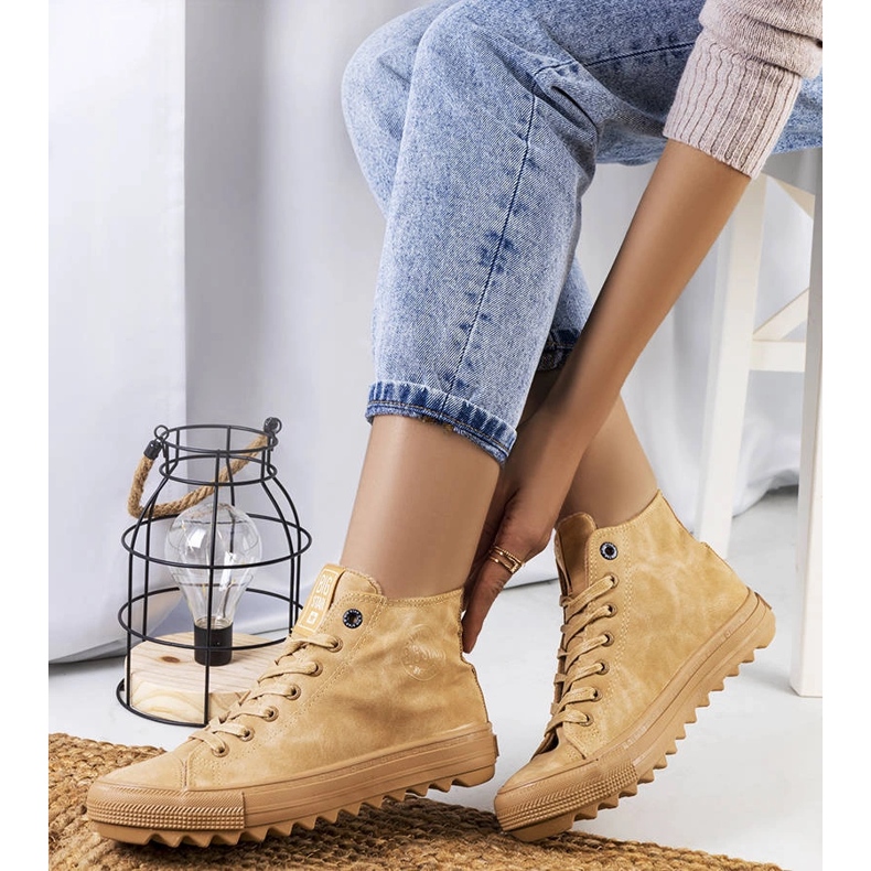 Tênis com isolamento marrom Big Star GG274072 bege 1