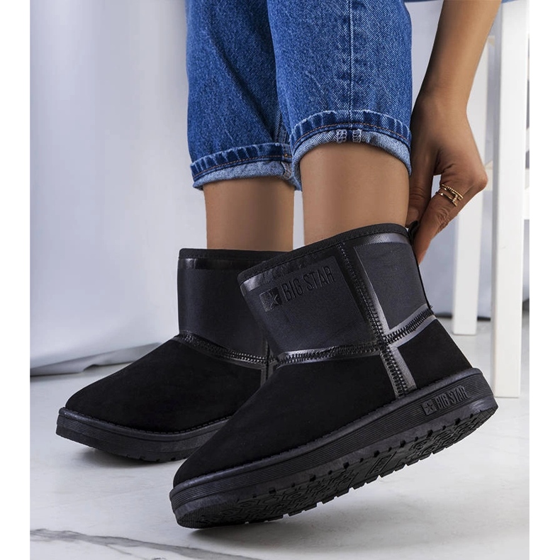 Big Star Botas de neve pretas de mulher KK274614-906 preto 1
