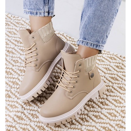PA1 Botas femininas bege da Odell 2