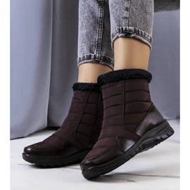 Bota marrom matelassê, Beau. castanho 1