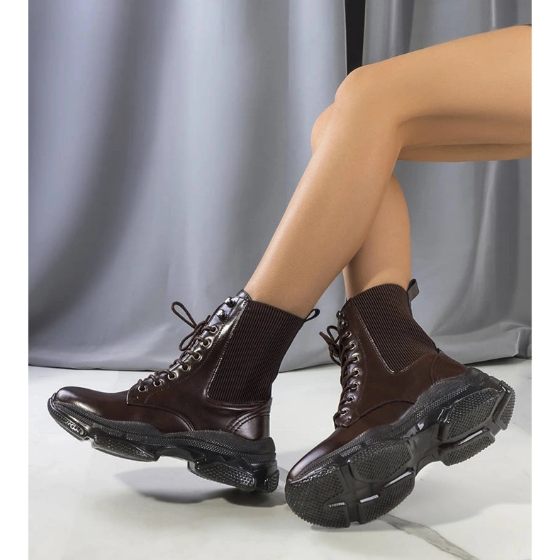 Botas marrons da Sedile marrom 1