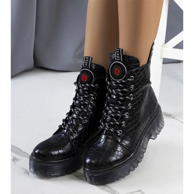 Botas pretas de mulher Aldino preto 1