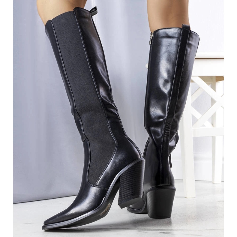 Botas pretas da moda Imagna preto 1