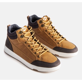 Lee Cooper Tênis com isolamento marrom LCJ-22-31-1455M 1