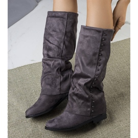 Botas de cunha cinza Balbin 1 Botas de cunha cinza Balbin 1