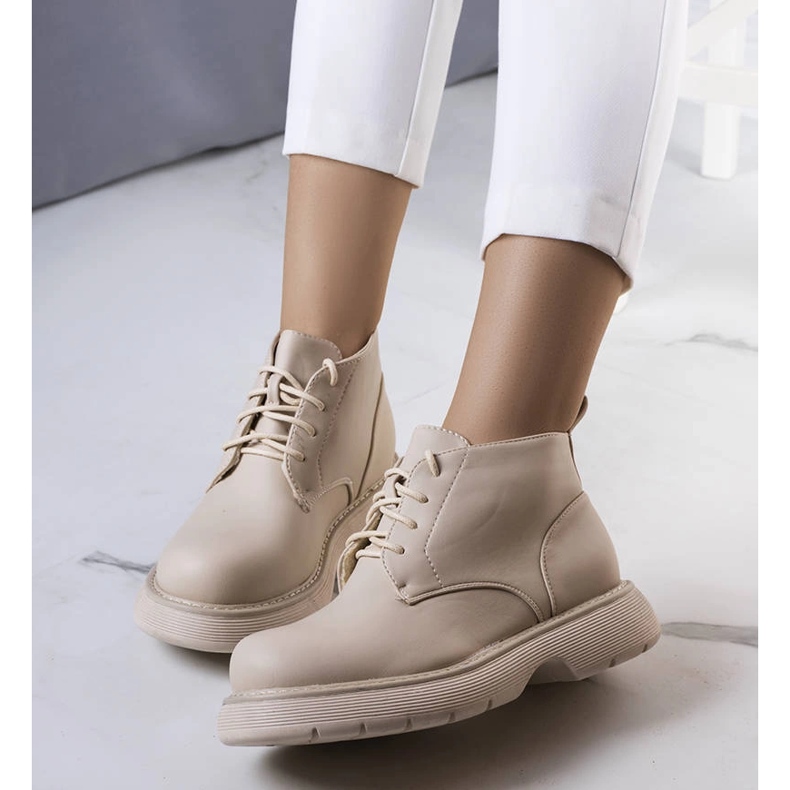 Botas com isolamento bege, Savino 1 Botas com isolamento bege, Savino 1