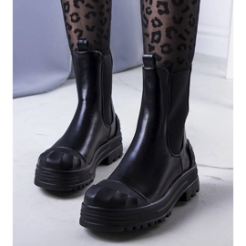 Botas Crispo de mulher negra preto 1