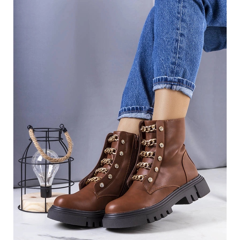 Botas com isolamento camel, Perno castanho 1