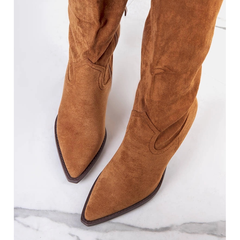 Botas de cowboy acolchoadas Ezer marrom 1