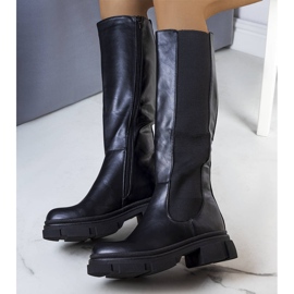 BM Botas isolantes pretas Flores preto 1