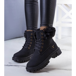 Botas isolantes pretas com pelo Brigi preto 1
