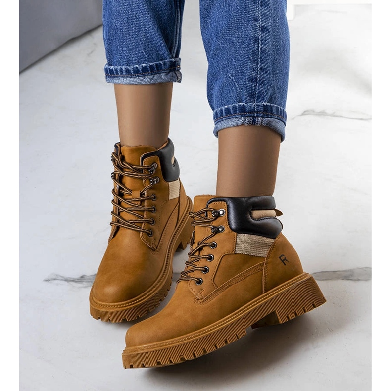 Botas isolantes castanhas da Nadel marrom 1