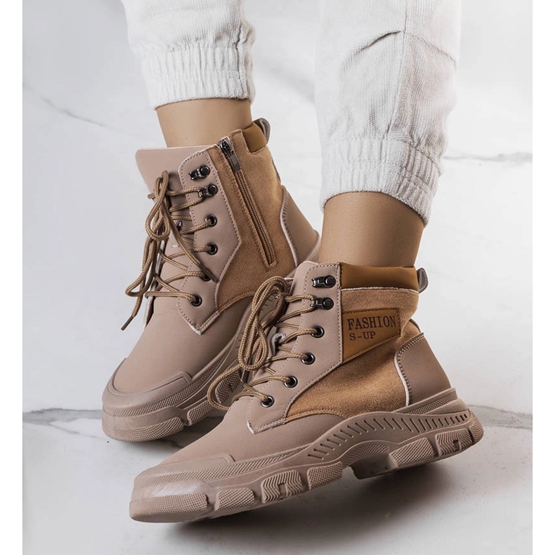 Botas isolantes castanhas Fordla bege 1