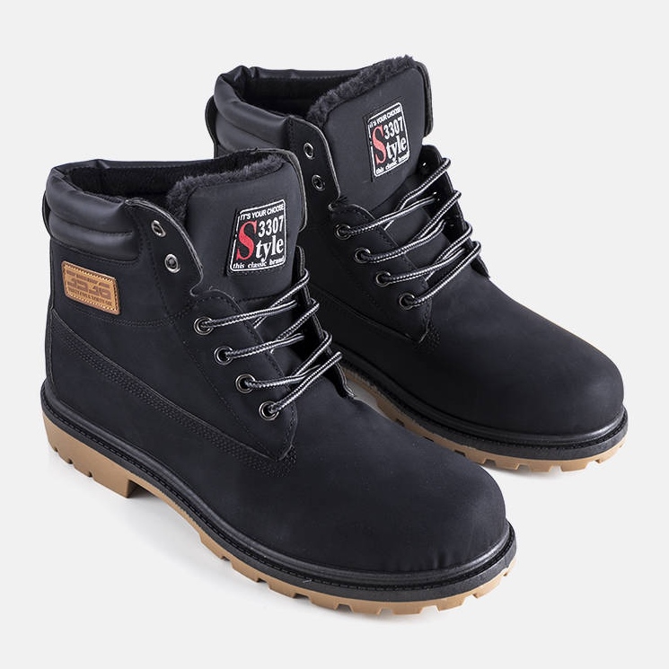 Botas Snell pretas com isolamento preto 1