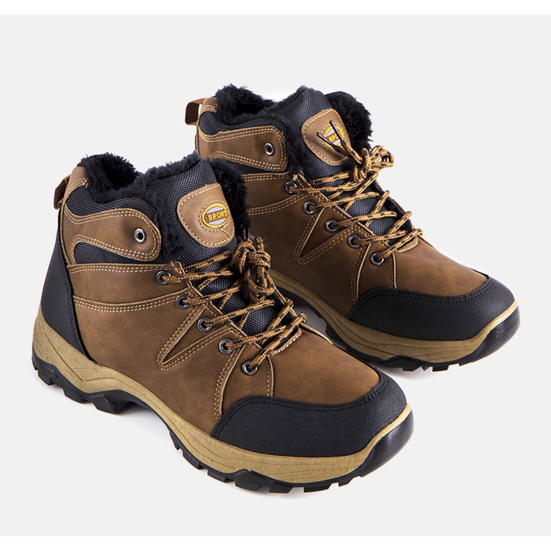 Botas isolantes castanhas de homem Superior castanho 1