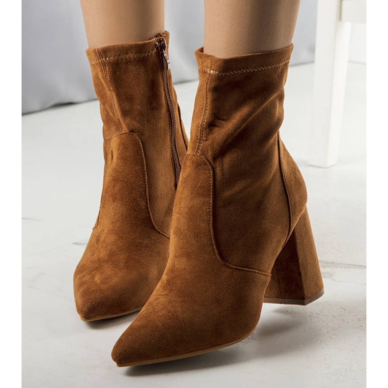 PA1 Botas de camelo no poste Kensley castanho 1