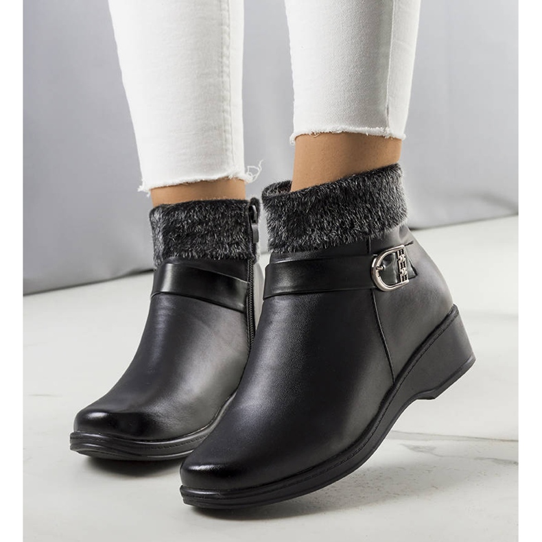 PA1 Botas pretas com isolamento na cunha Bryson preto 1