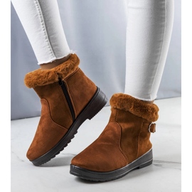 Camelo, botas de neve isoladas com pele Julius castanho 1