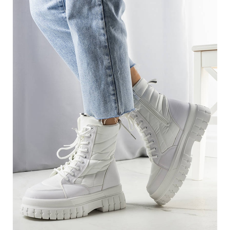 BM Botas de neve isolantes brancas da Arinna branco 1