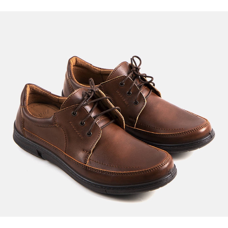 BM Sapatos de homem castanhos Ignat marrom 1